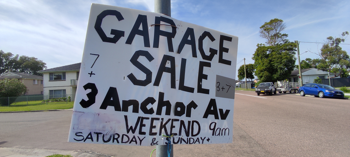 garage sale