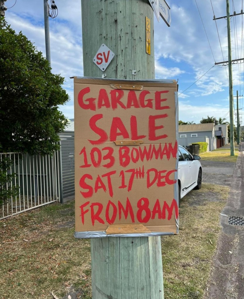 garage sale